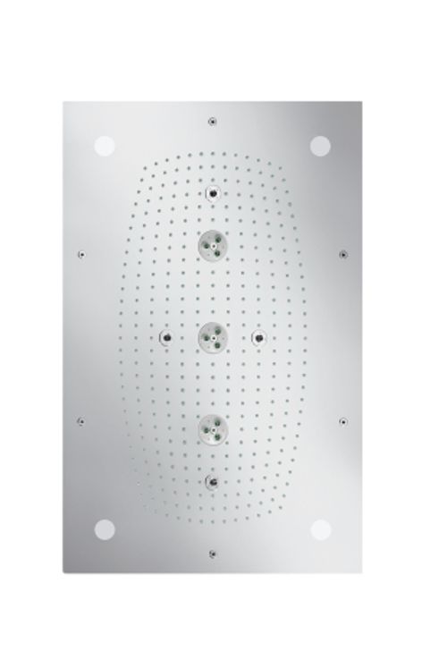 Hansgrohe-HG-Kopfbrause-Rainmaker-rechteckig-chrom-mit-Licht-28418000 gallery number 1